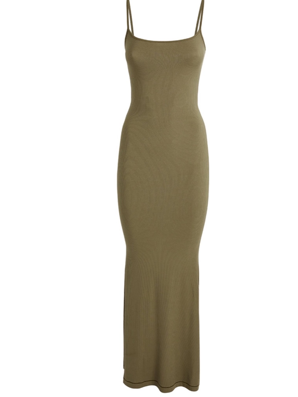 Skims Soft Lounge Long Slip Maxi Dress (Oak)